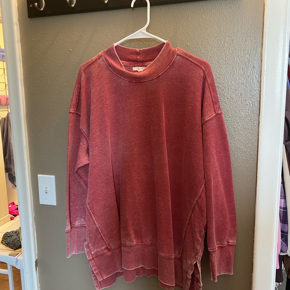 Maurices faded maroon pullover sweatshirt